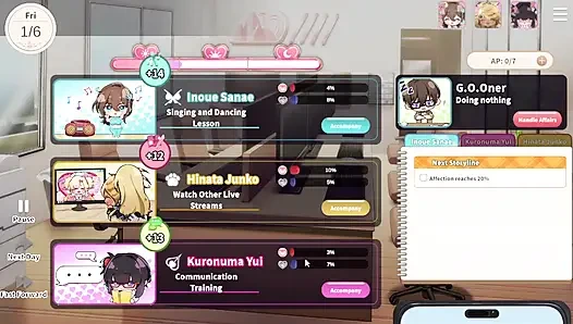 1 V-Liebhaber-Playthrough. Schöne frauen und schöner kunststil.