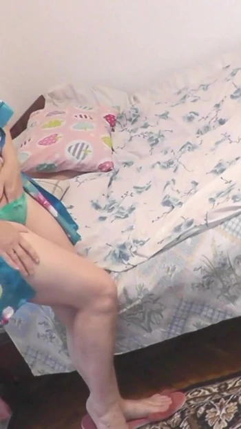 Stunning moment from "Wife got a strong orgasm with toy dildo when husband was away"