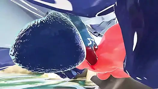 Animasi seks 3D Eula dari genshin impact