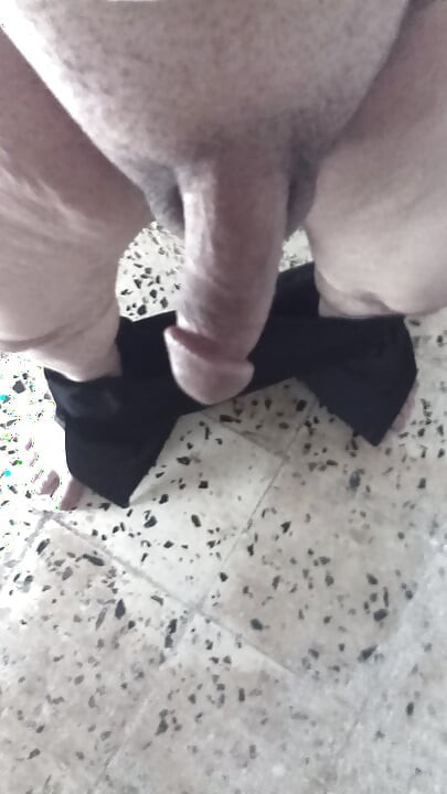 A man with a large penis, close-up
