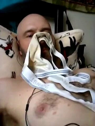 Sniffing a stranger's dirty jockstrap