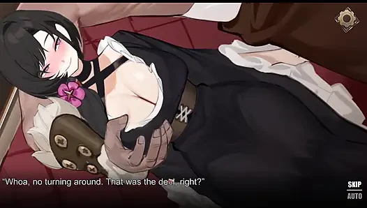 Finaly new girl in the tavern! She is hot and willing loosing a bet again!