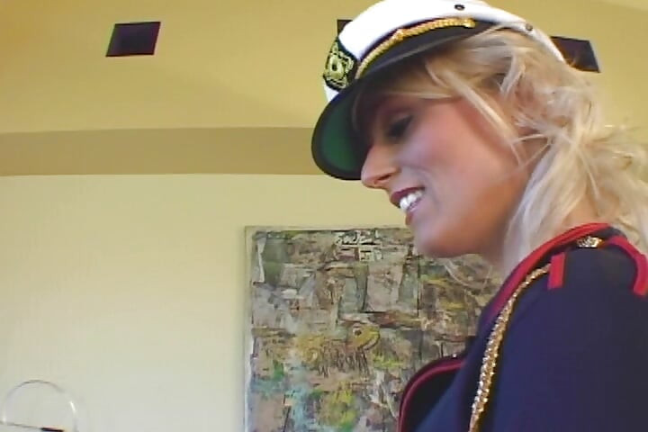 Perfect Navy Blonde Babe Fucked in Threesome