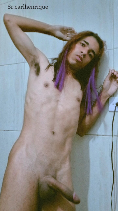 Delicious hot gay young man in pink panties sexy naked doing naughty