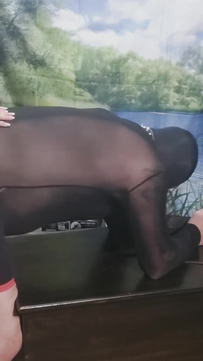 Unforgettable moment from "SHE FOUND A PINCK COCK TO FUCK HIA ASS WITH"