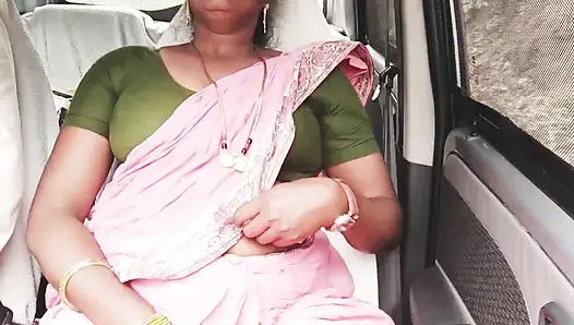Indian Mareed Woman Car Sex Long Drive for Fucking with Boy Friend, Telugu Dirty Talks