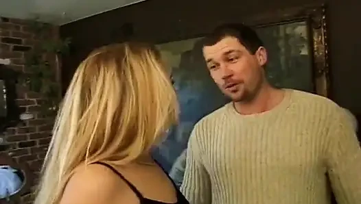 Interracial Swinger Party with Two Superb Blonde Babes