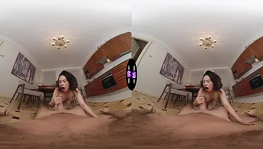 Kitchen Lust Roxy’s Spicy BJ for Her Hungry Man – TmwVRnet