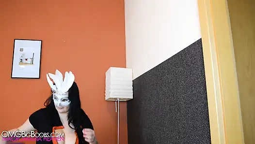Sneaking on MILF Julias Big Tits