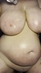 Oiled up juggs