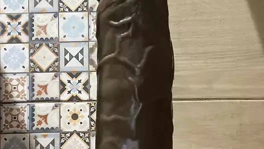 beyaz ve siyah dildo sürmek