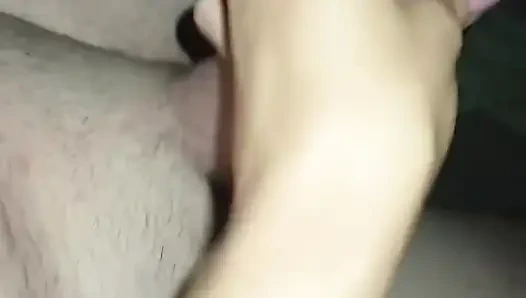 It ends on her nipples, a long time for viewing