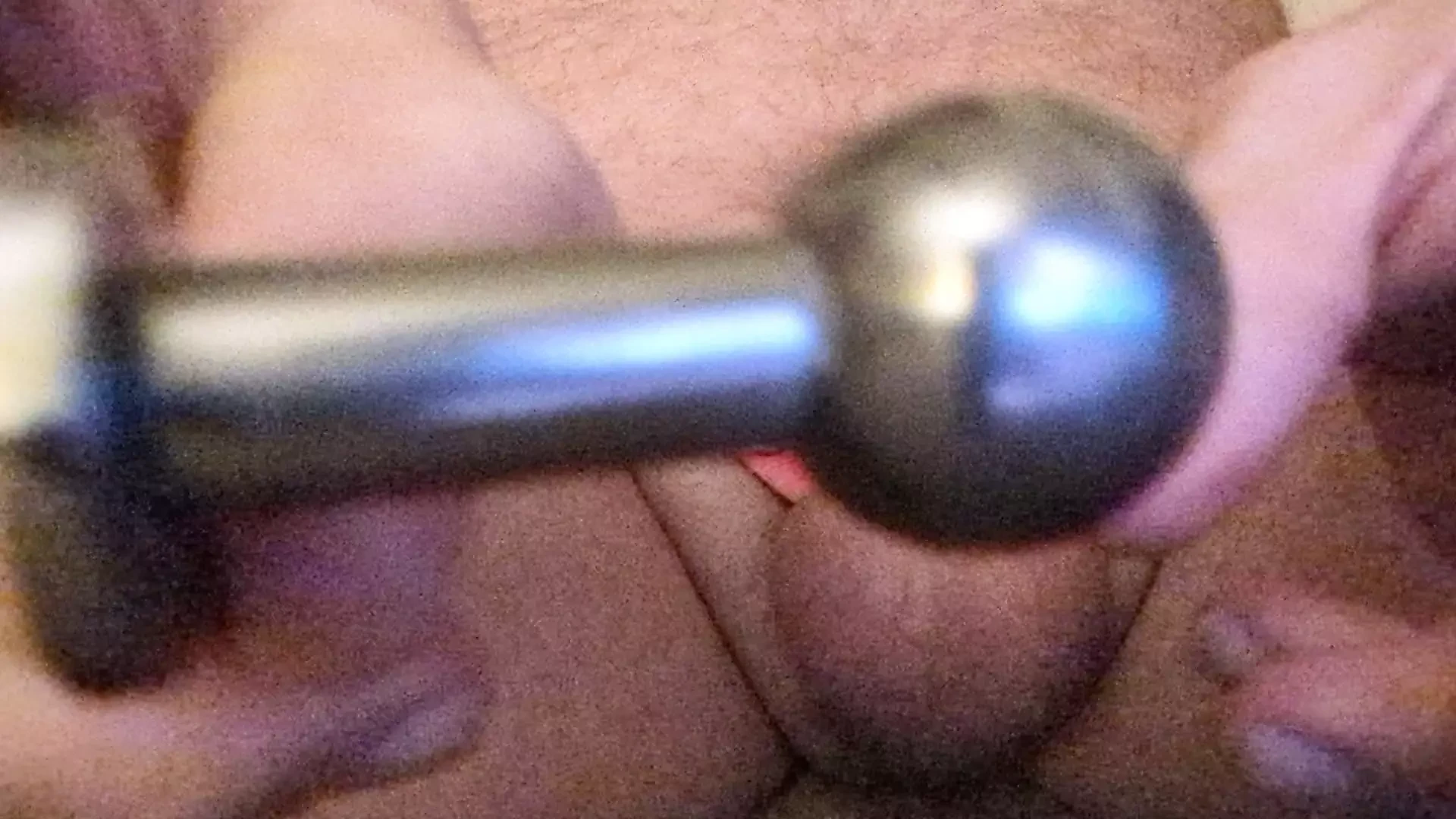 Will 2 stainless steel balls and an inverse chastity cage fit, imprisoning my dick deep inside?