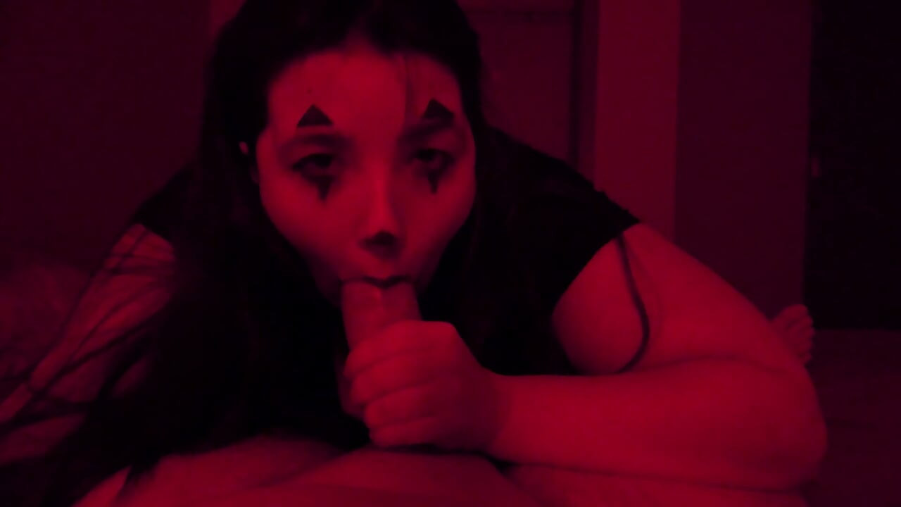 BBW Clown Sucks and Fucks Big Cock