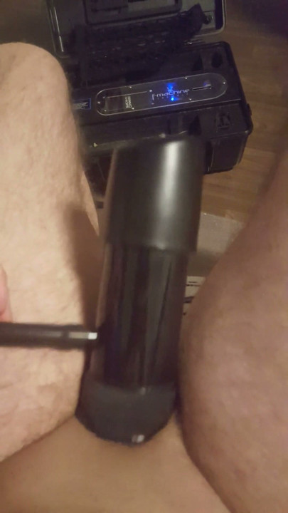 Milking Machine after 3 hours of pumping my cock | Clip 1