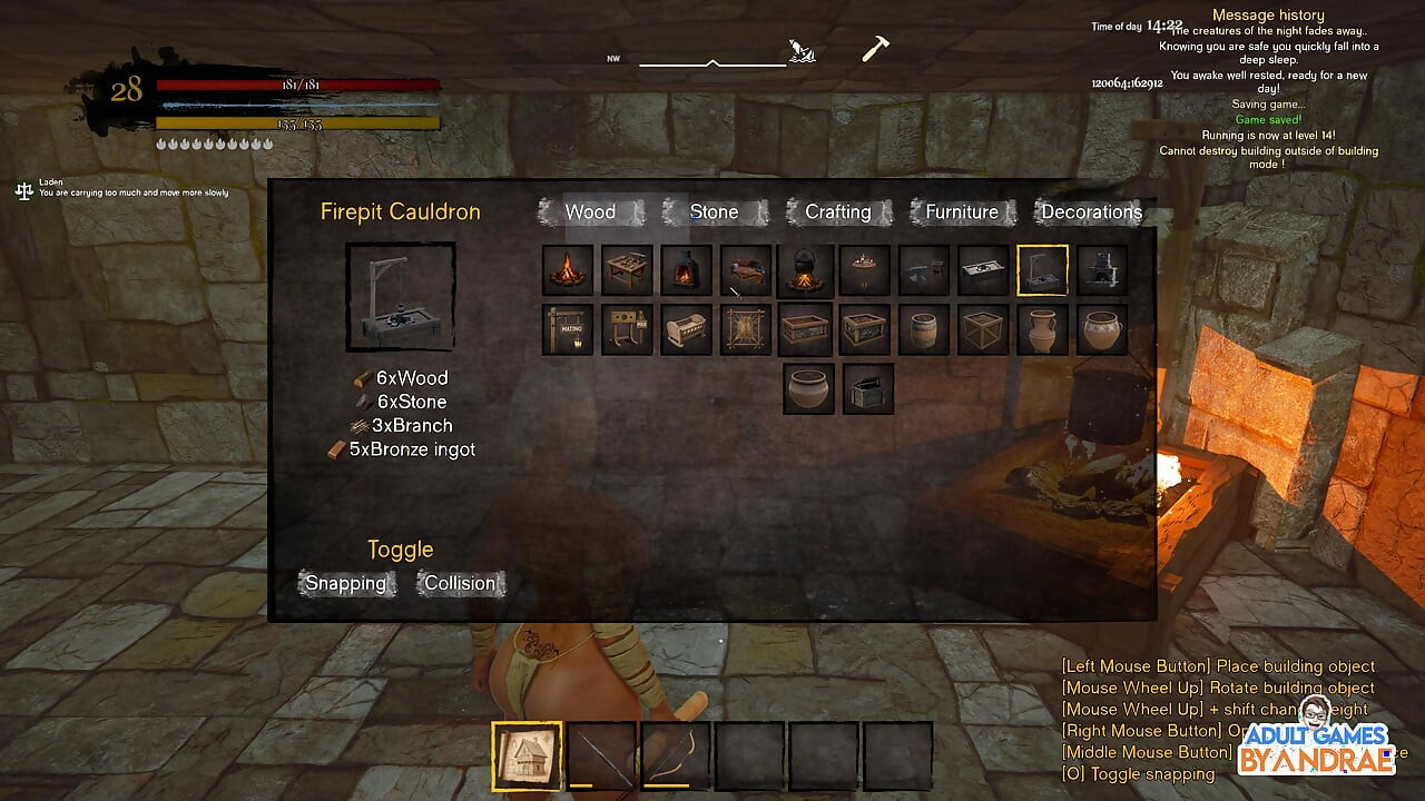 Ep8: Armor Bench and Firepit Cauldron - Wicked Island Stone House Upgrades