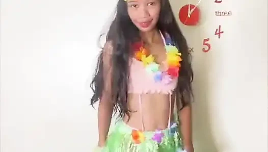 Hawaiianer strip-dance