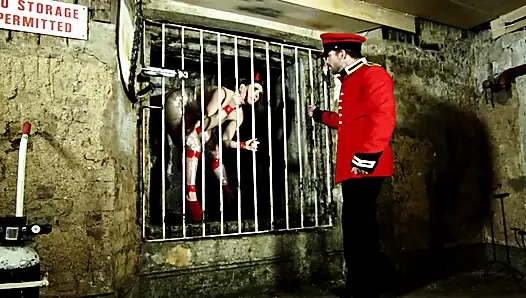 Tied French slut fucked in intense BDSM action