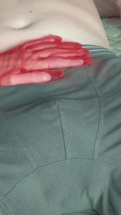 A blonde lets her tits be touched in homemade porn. | Clip 2