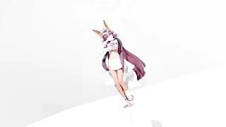 ラムセスIIカワイイストライク変態脱衣ダンス-紫の腕輪カラー編集Smixix