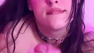 I'm such a little cumslut! Filling my mouth full of cum, riding and sucking POV