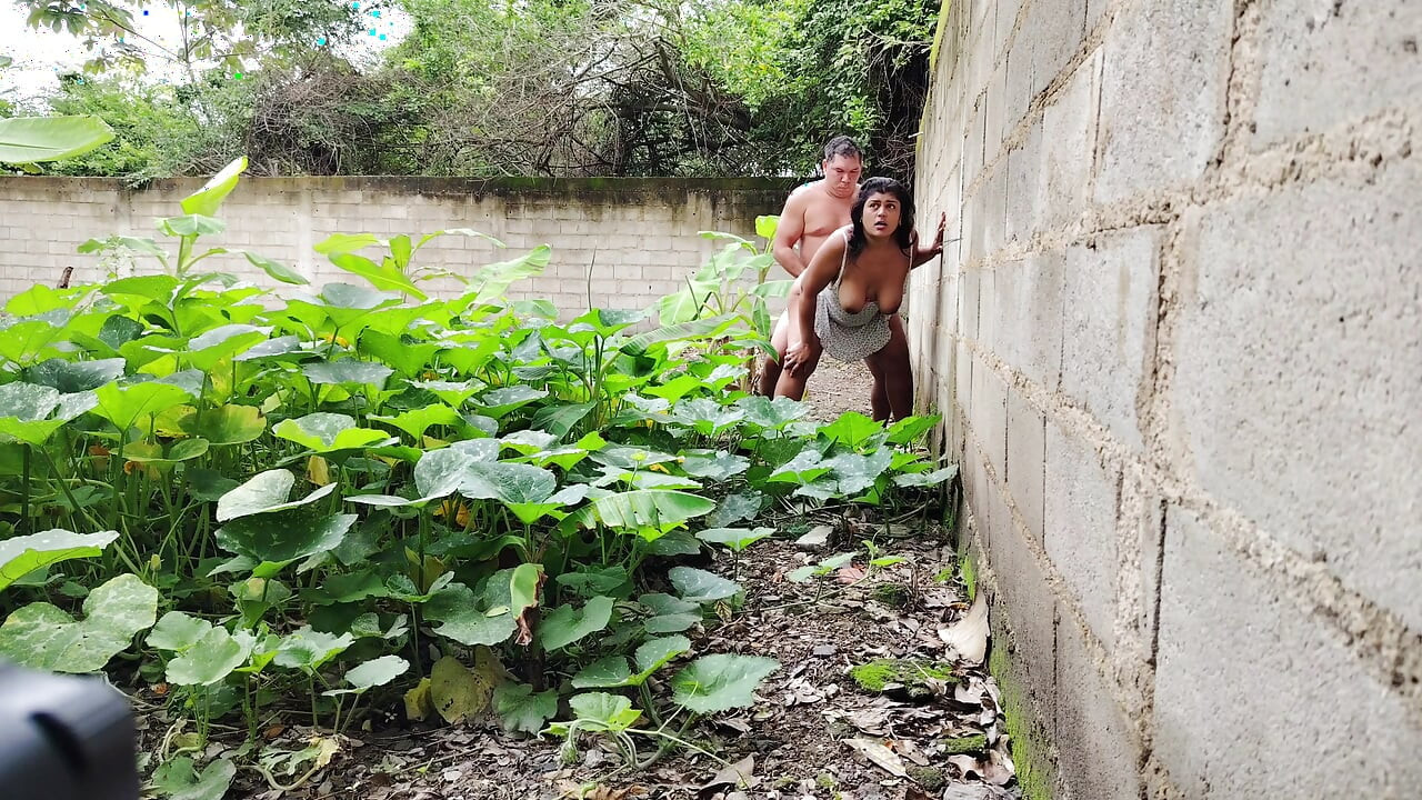 I Fuck My Stepmom Outdoors Until Her Pussy Is Full of Cum