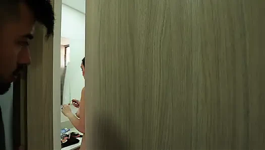 I fuck my stepmom in the living room while my stepdad is on call!