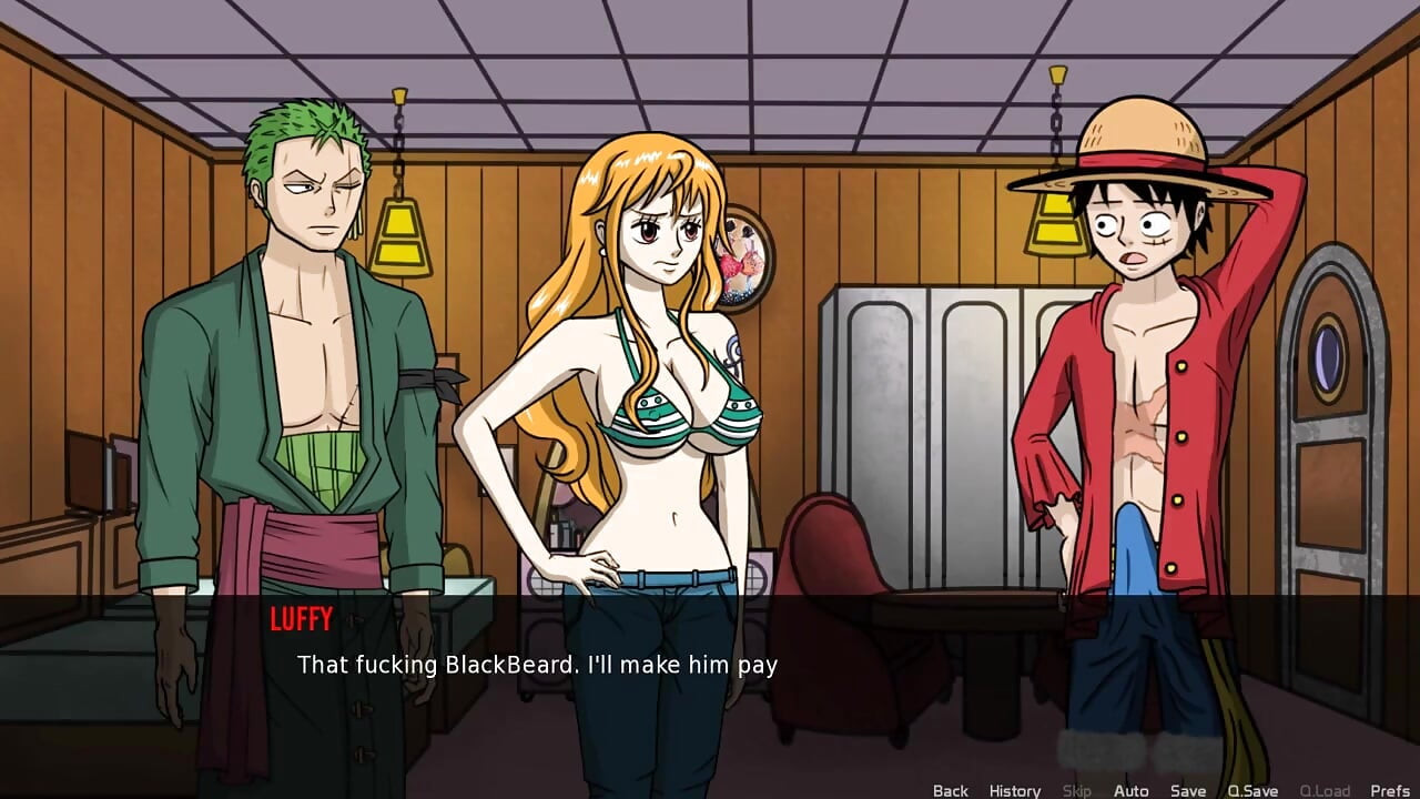 One Slice of Lust (one Piece) V1.6 Part 3 Nico Robin Naked Body Taking Sun