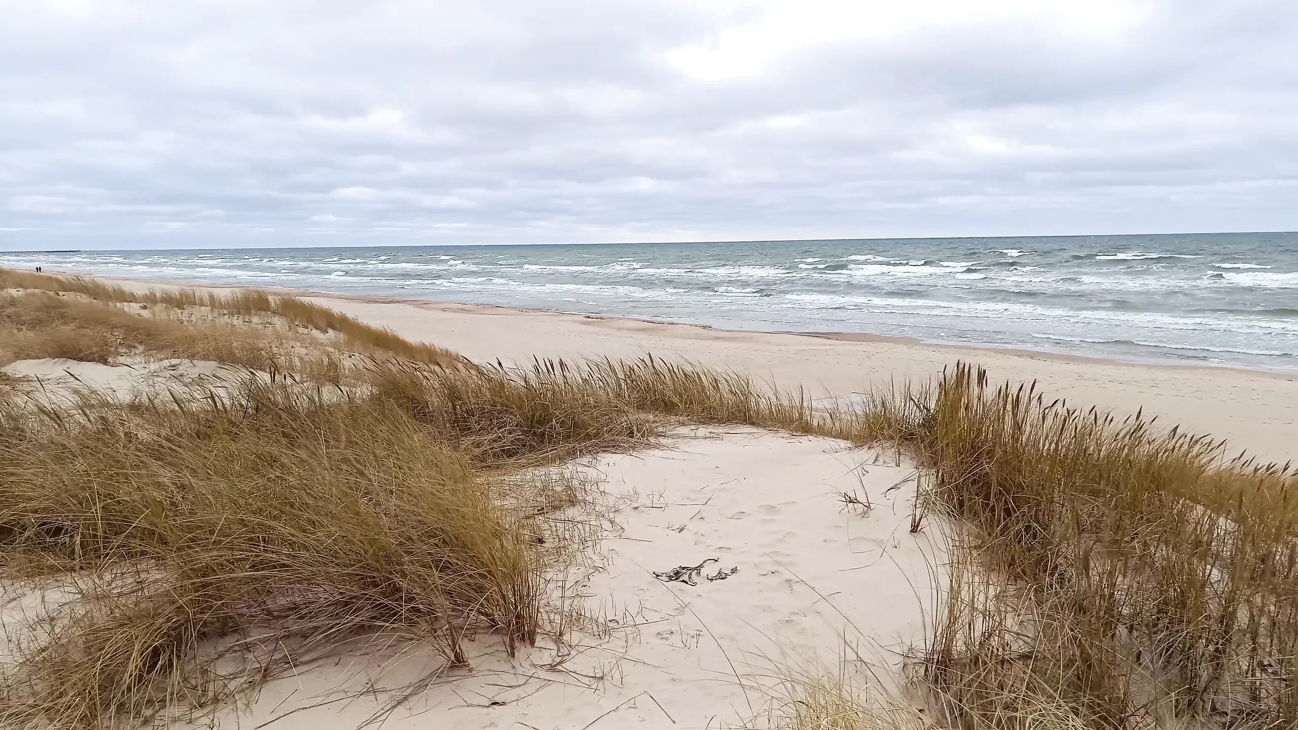 On the beach in winter. I remember the time spent here in summer.