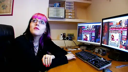 computer freak gets analized!!!