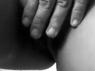 Min tjej webbkamera visar fingrar svart fitta