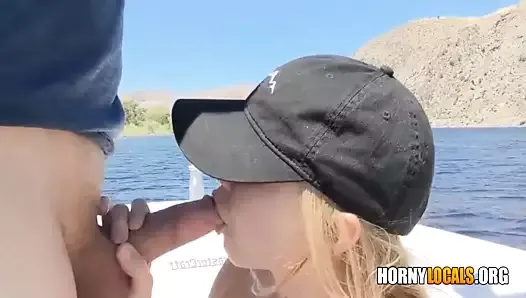 Gorgeous Blonde Rides and Creampie On A Boat