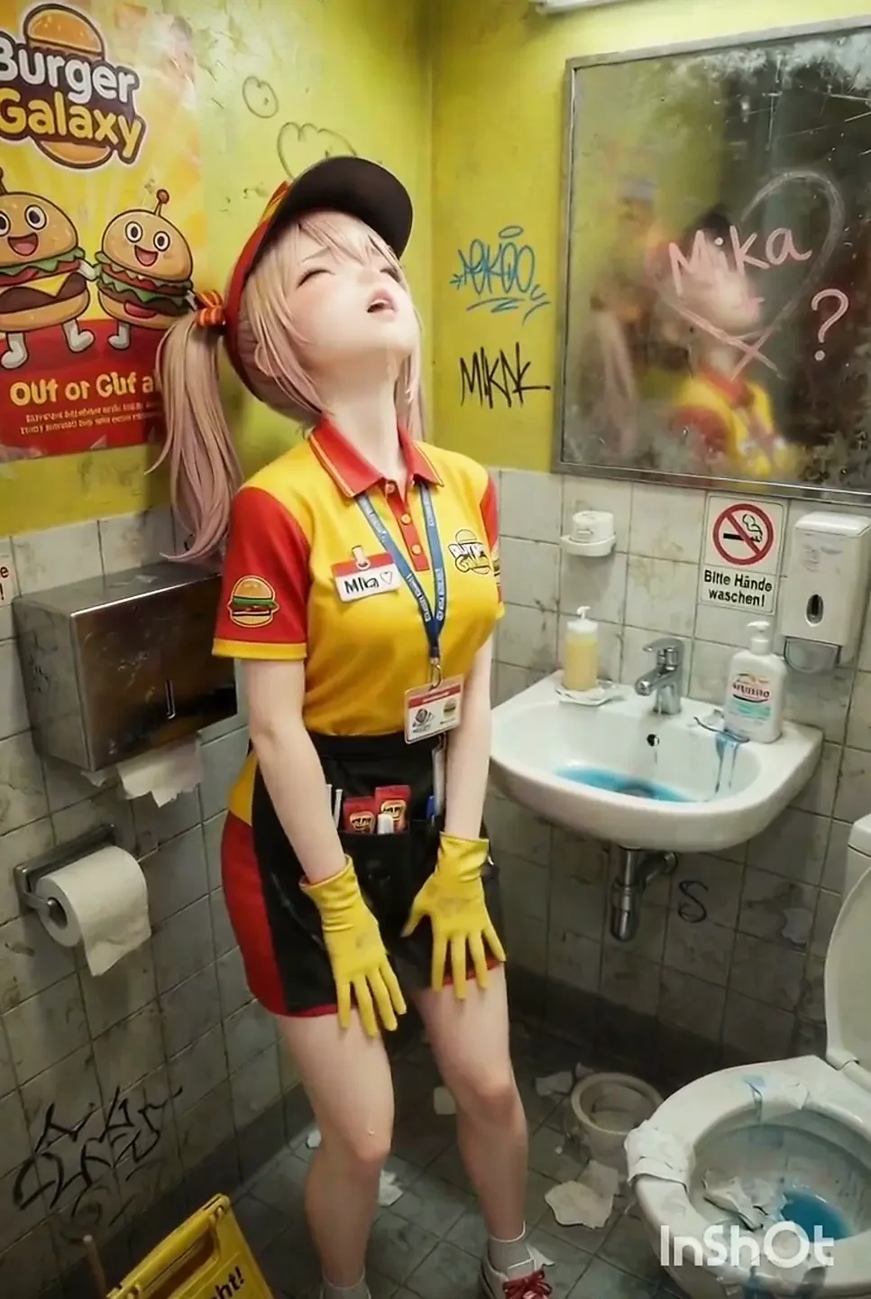Hot fast food Girl, ready for fun