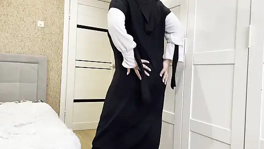 Perfekter arsch in strümpfen