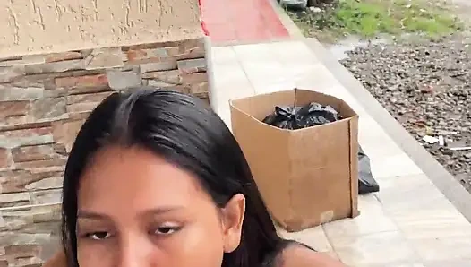 She loves to suck and be watched by the neighbors