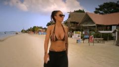 Jodie Marsh, riesige Titten im Bikini