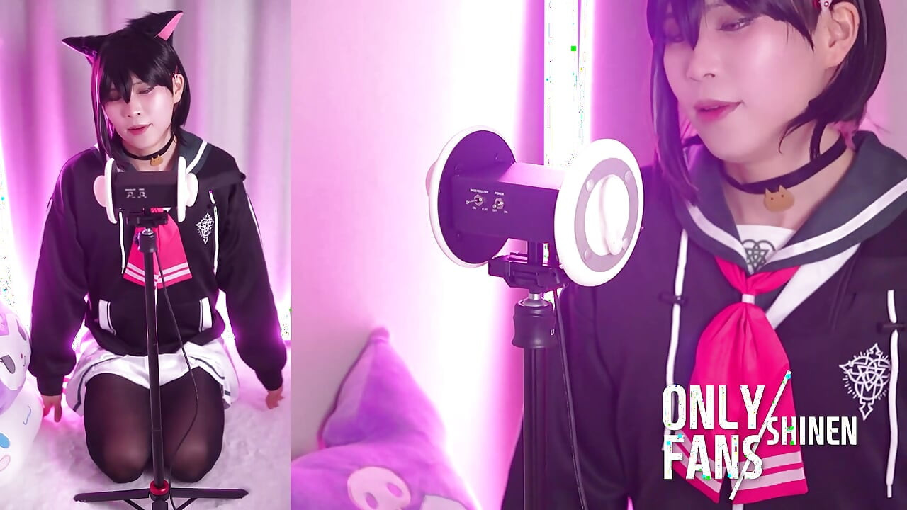 Erotic ASMR Blue Archive Kazusa Cosplay, Hentai Shemale Cosplayer, Asian Femboy trans