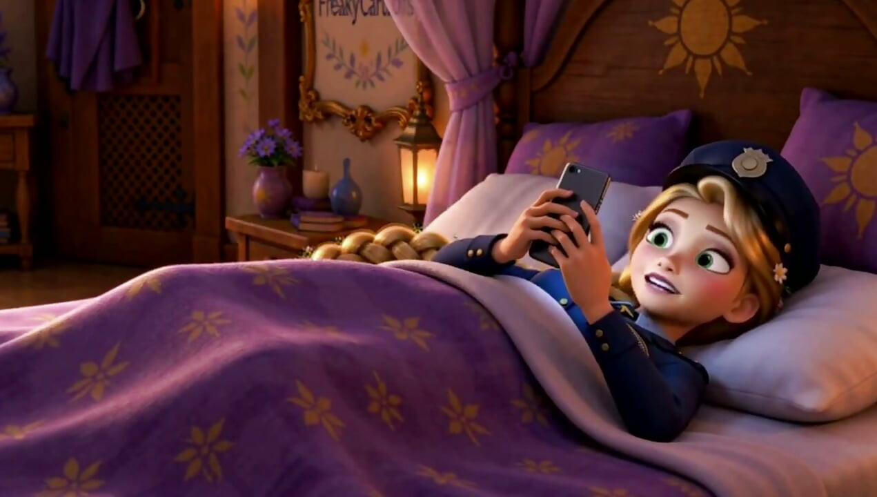 Sự khoái lạc rối rắm: Blowjob đầu tiên của Rapunzel với Flynn trong 4K