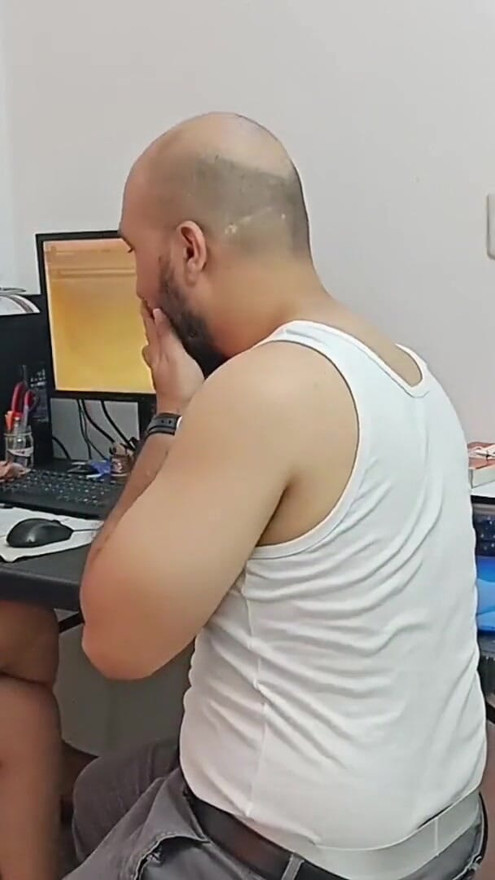 Conducting interviews, and the last one was the best with calvohot70, I couldn't resist. Spanish porn. | Clip 1