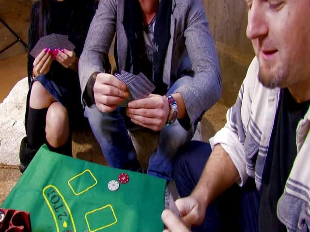 Husband cuckold loses playing poker and the prize is his wife fucking the player who wins
