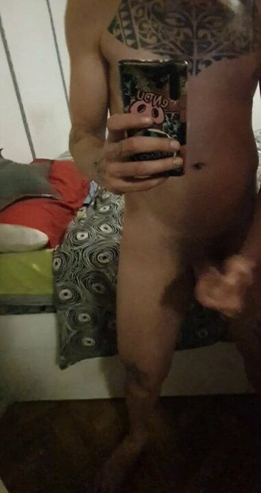 Cum on the mirror