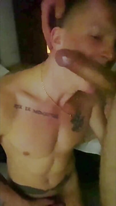 Buddy with a Very Big Dick Fucked Hard and Finished All Over His Face and Mouth