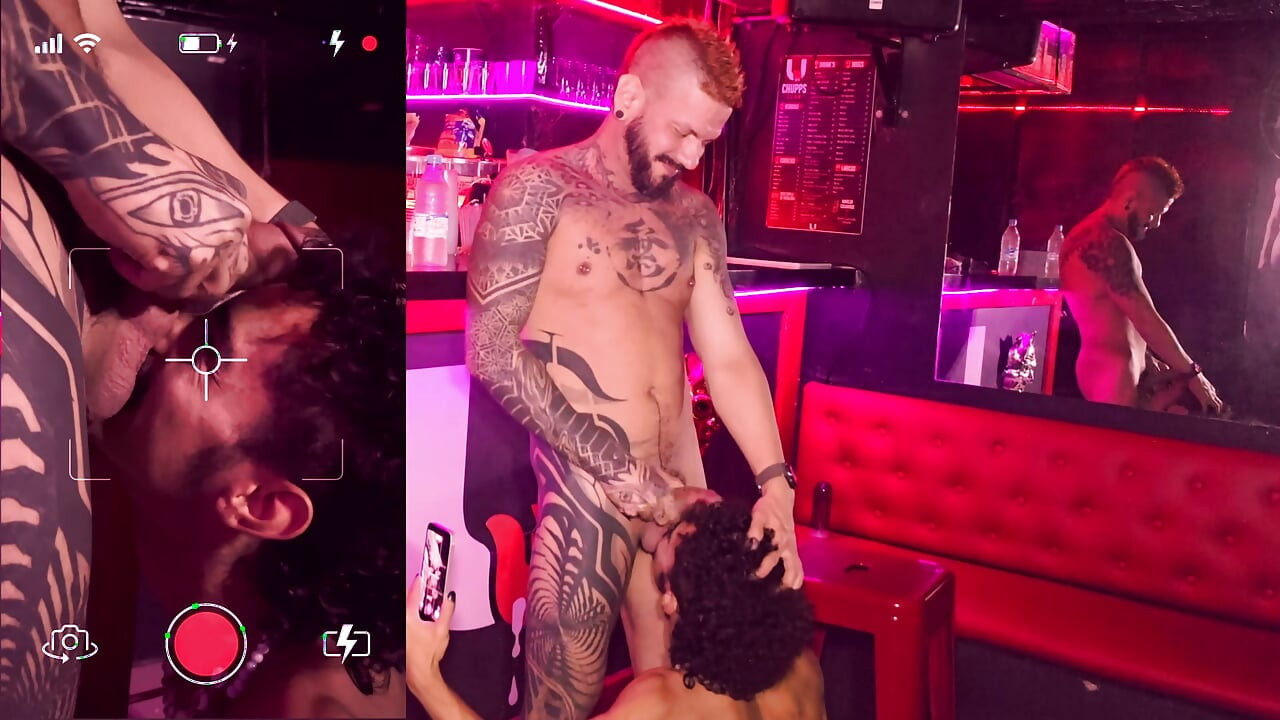 Having sex for the first time in the Sauna with a mexican with a piercing of his dick