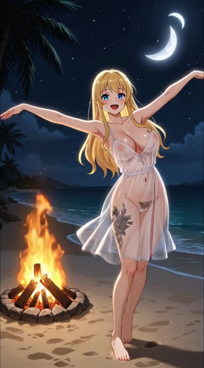 Campfire Cutie by the Beach - video musik instrumental Gitar Listrik menggoda untuk bersantai atau musik latar belakang | Klip 2