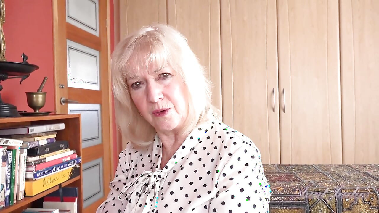 Auntjudys - Your 69yo Busty GILF Stepmom Louise Catches You Watching Mature Porn