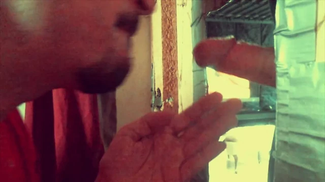 Sensitive guy shoots his load at the GH