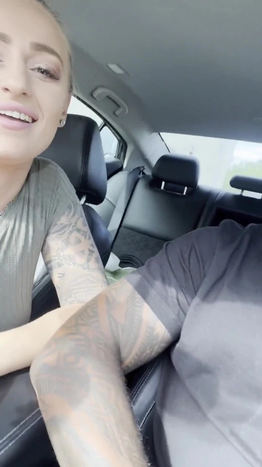 BBC Blowjob in the Car