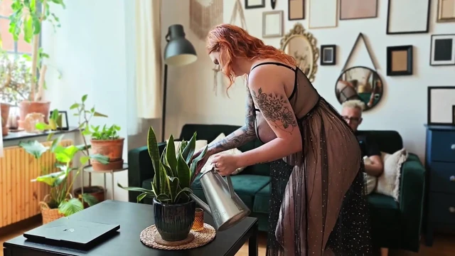 My Employer Fucked Me in the Mouth, Then Fucked Me While Watering the Flowers