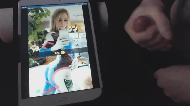 D.Va Cum Tribute ... Blond Dva