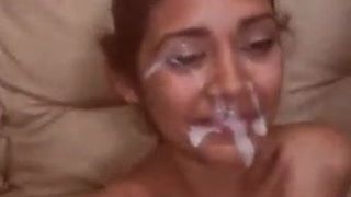 Incredible latina facial caught on webcam 2 super thick load